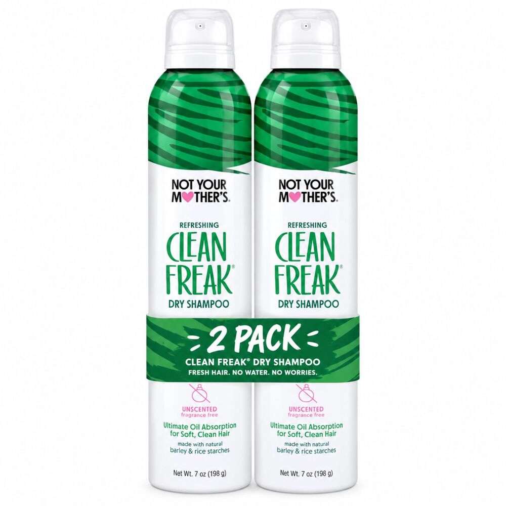 2-Pack Not Your Mother's Clean Freak Dry Shampoo - Unscented (7 oz)